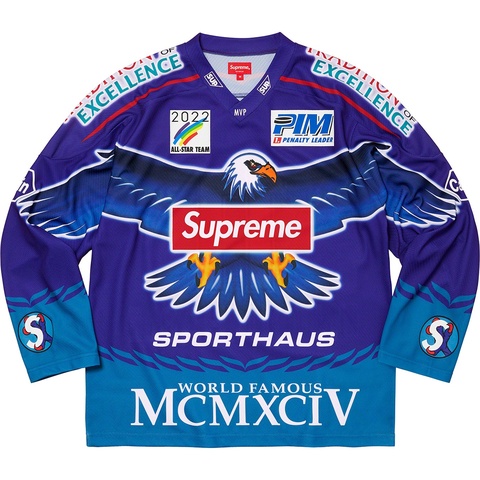 Supreme Eagle Hockey Jersey - Royal