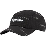 Supreme Stitch Jacquard Camp Cap (SS22) - Black