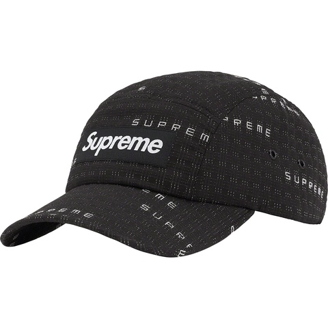 Supreme Stitch Jacquard Camp Cap - Black