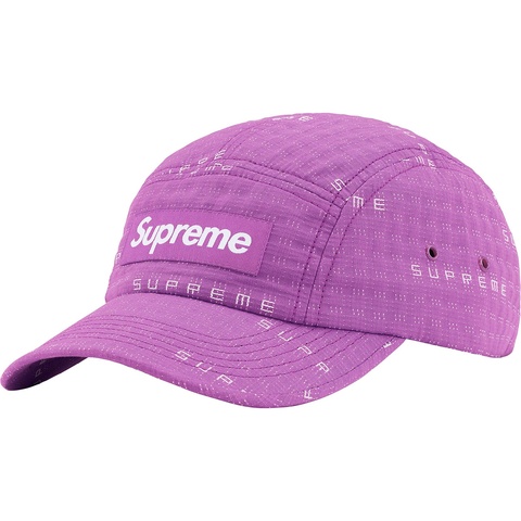 Supreme Stitch Jacquard Camp Cap - Purple