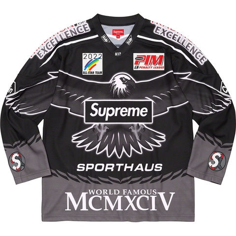 Supreme Eagle Hockey Jersey - Black