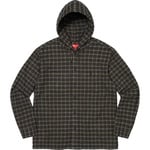 Supreme Mini Plaid Hooded Shirt (SS22) - Black