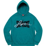 Supreme Embroidered Chenille Hooded Sweatshirt (SS22) - Dark Teal