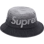 Supreme Fade Jacquard Denim Crusher (SS22) - Black