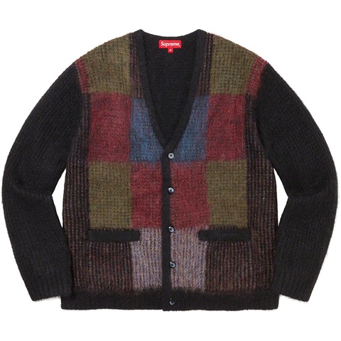 supreme Brushed Grid Cardigan L シュプリーム Brushed Grid Cardigan - spring/summer 2022 - Supreme