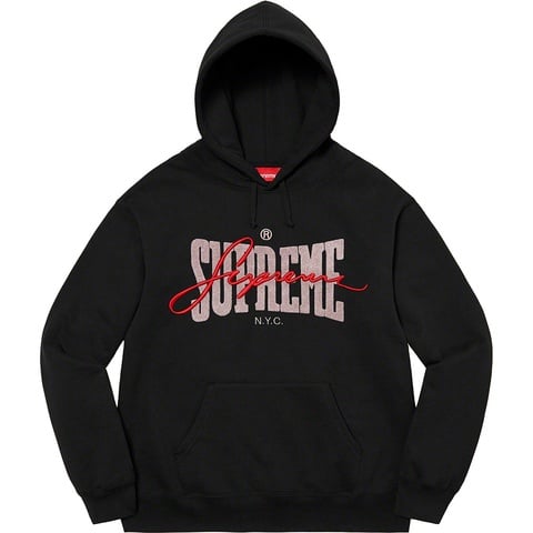 トップス Supreme Embroidered Chenille Hooded Embroidered Chenille Hooded Sweatshirt - Supreme
