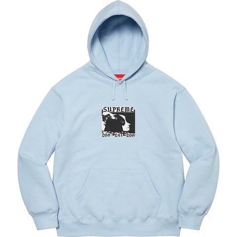 Supreme Dog Eat Dog Hooded Sweatshirt - Light Blue