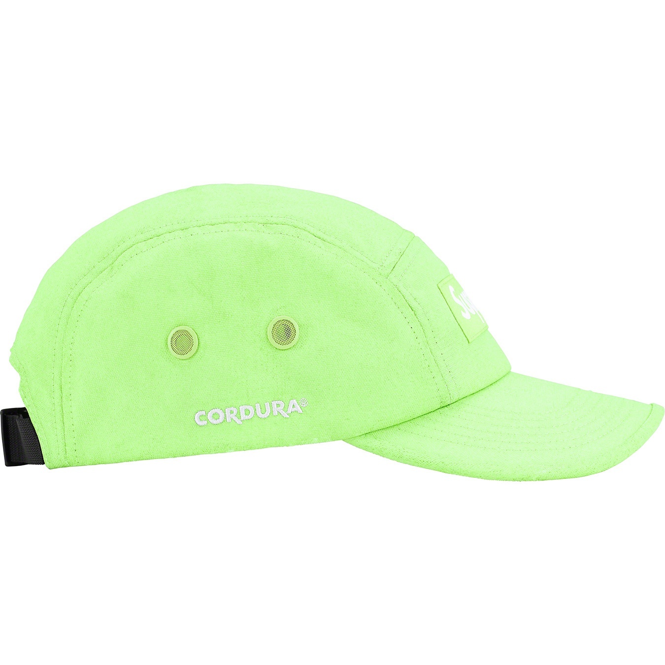 Supreme Coated Cordura Camp Cap (SS22) - Lime - $54