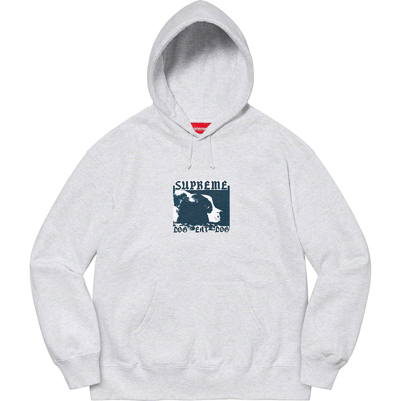 Supreme Dog Eat Dog Hooded Sweatshirt (SS22) - Ash Grey - $158