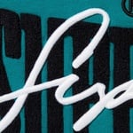 Supreme Embroidered Chenille Hooded Sweatshirt (SS22) - Dark Teal