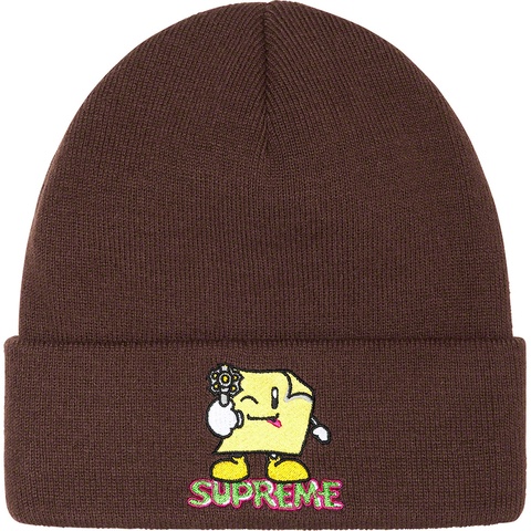 Supreme Sticky Note Beanie - Brown