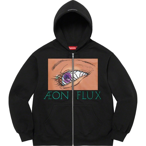 Supreme Aeon Flux Zip Up Hooded Sweatshirt - Black