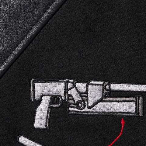 Supreme Aeon Flux Varsity Jacket - Black