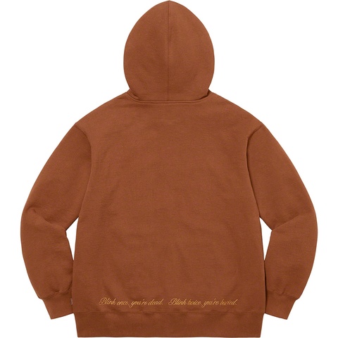 Supreme Aeon Flux Zip Up Hooded Sweatshirt - Brown