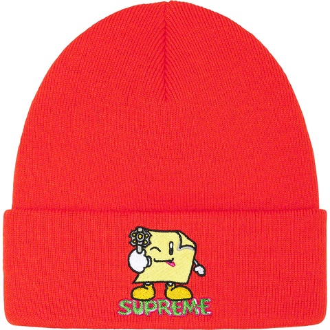 Supreme Sticky Note Beanie - Dark Orange