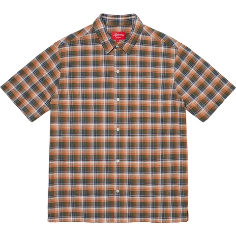 Supreme Plaid S/S Shirt - Orange