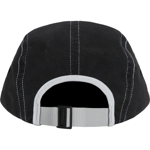 Supreme 2-Tone Twill Camp Cap - Black