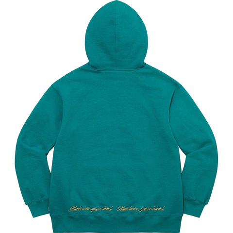 Supreme Aeon Flux Zip Up Hooded Sweatshirt - Teal