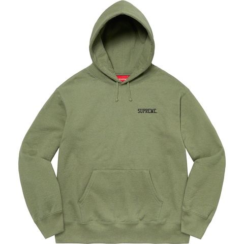 Supreme Ralph Steadman Skull Hooded Sweatshirt - Light Olive