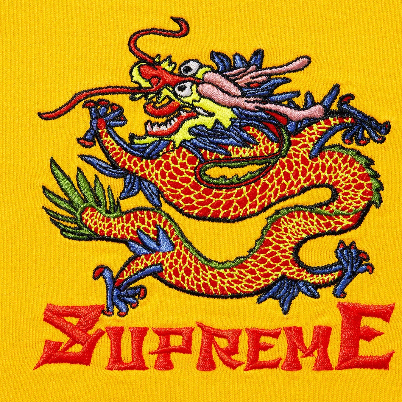 Supreme Dragon Hooded L S Top (SS22) - Gold - $88