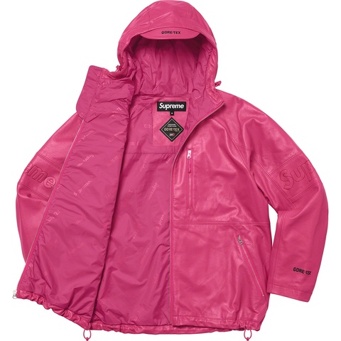 Supreme GORE-TEX Leather Jacket - Magenta