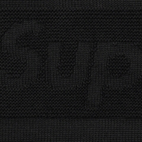 Supreme Tonal Paneled Sweater - Black