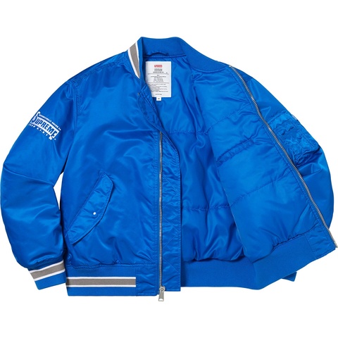 Supreme Second To None MA-1 Jacket - Blue