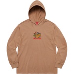 Supreme Dragon Hooded L S Top (SS22) - Light Brown