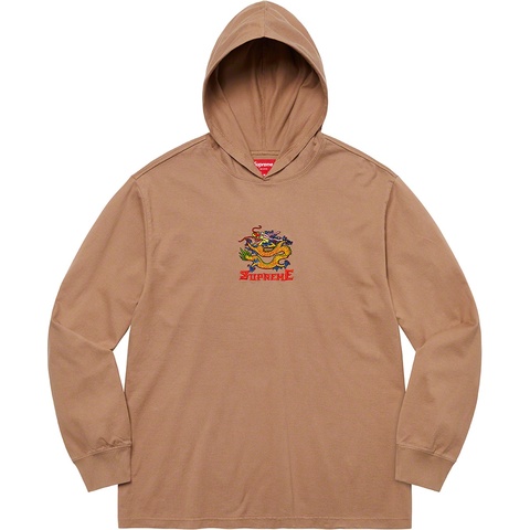 Supreme Dragon Hooded L/S Top - Light Brown
