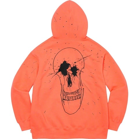 Supreme Ralph Steadman Skull Hooded Sweatshirt - Apricot