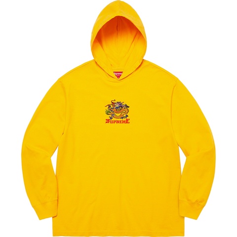Supreme Dragon Hooded L/S Top - Gold