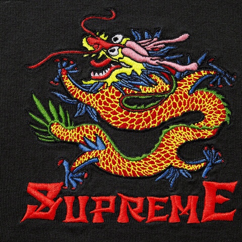 Supreme Dragon Hooded L/S Top - Black