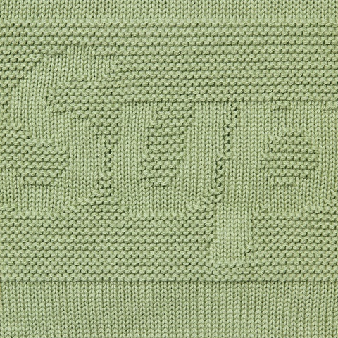 Supreme Tonal Paneled Sweater - Dusty Green