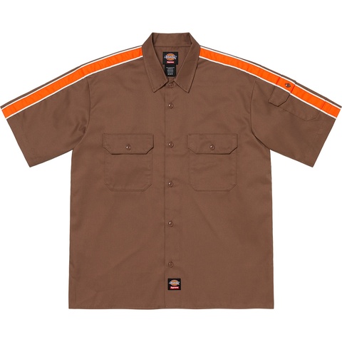Supreme Supreme®/Dickies® Stripe S/S Work Shirt - Brown