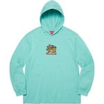 Supreme Dragon Hooded L S Top (SS22) - Dusty Aqua