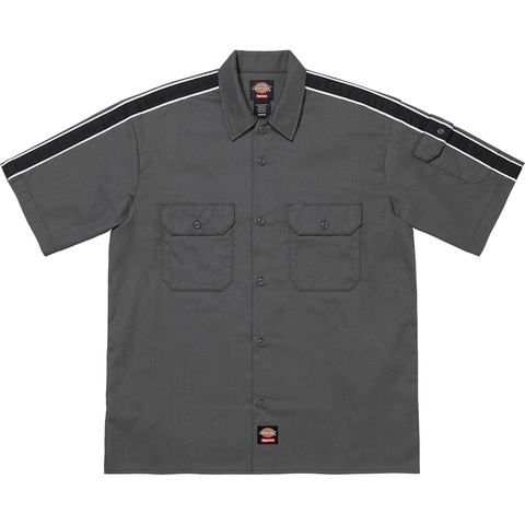 Supreme Supreme®/Dickies® Stripe S/S Work Shirt - Charcoal