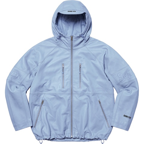 Supreme GORE-TEX Leather Jacket - Light Grey