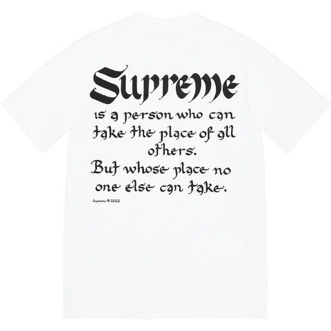 Supreme Person Tee - White