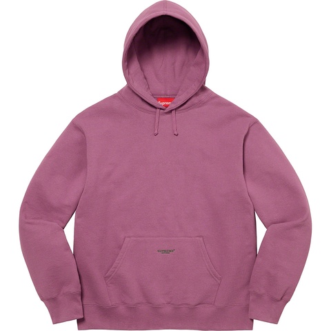 Supreme Micro Logo Hooded Sweatshirt - Dusty Plum