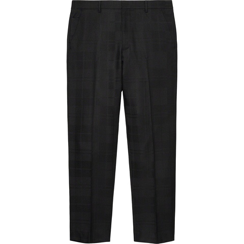 Supreme Tartan Wool Suit - Black