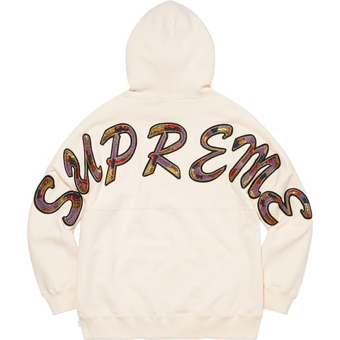 Supreme Beaded Hooded Sweatshirt - Natural