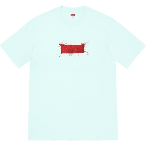 Supreme Ralph Steadman Box Logo Tee - Pale Blue