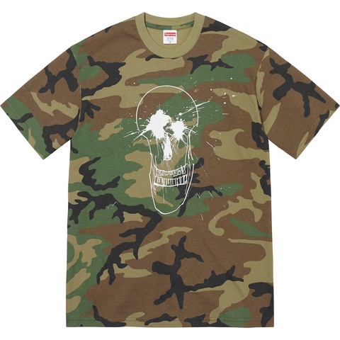 Supreme Ralph Steadman Skull Tee - Woodland Camo