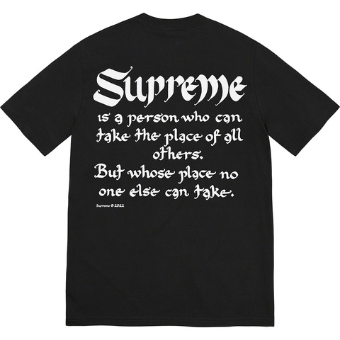 Supreme Person Tee - Black
