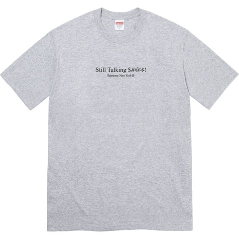 Supreme Still Talking Tee - Heather Grey