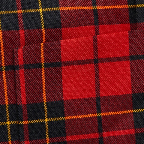 Supreme Tartan Wool Suit - Red