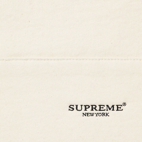 Supreme Micro Logo Hooded Sweatshirt - Natural