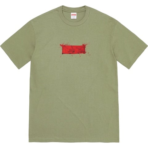 Supreme Ralph Steadman Box Logo Tee - Light Olive