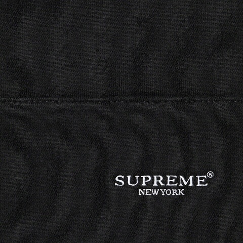 Supreme Micro Logo Hooded Sweatshirt - Black