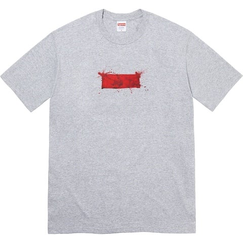 Supreme Ralph Steadman Box Logo Tee - Heather Grey